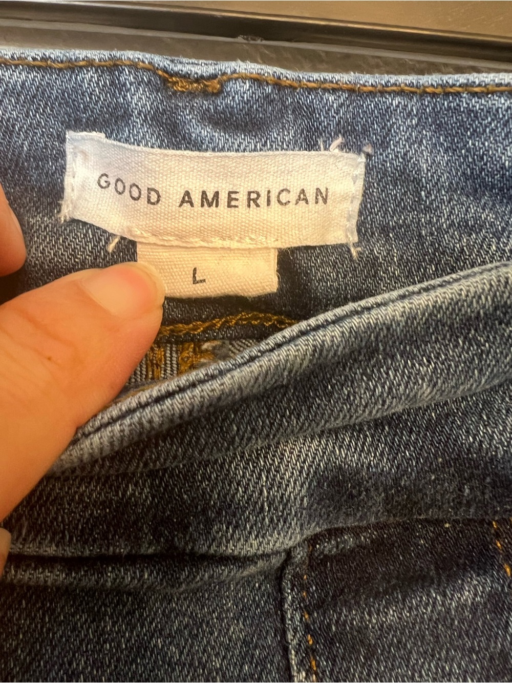 Good American Power Stretch Pull-On Skinny Jeans Large - Picture 4 of 8
